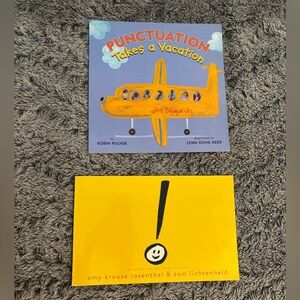 Punctuation Takes A Vacation; Amy Krouse Rosenthal Exclamation Mark Book Set